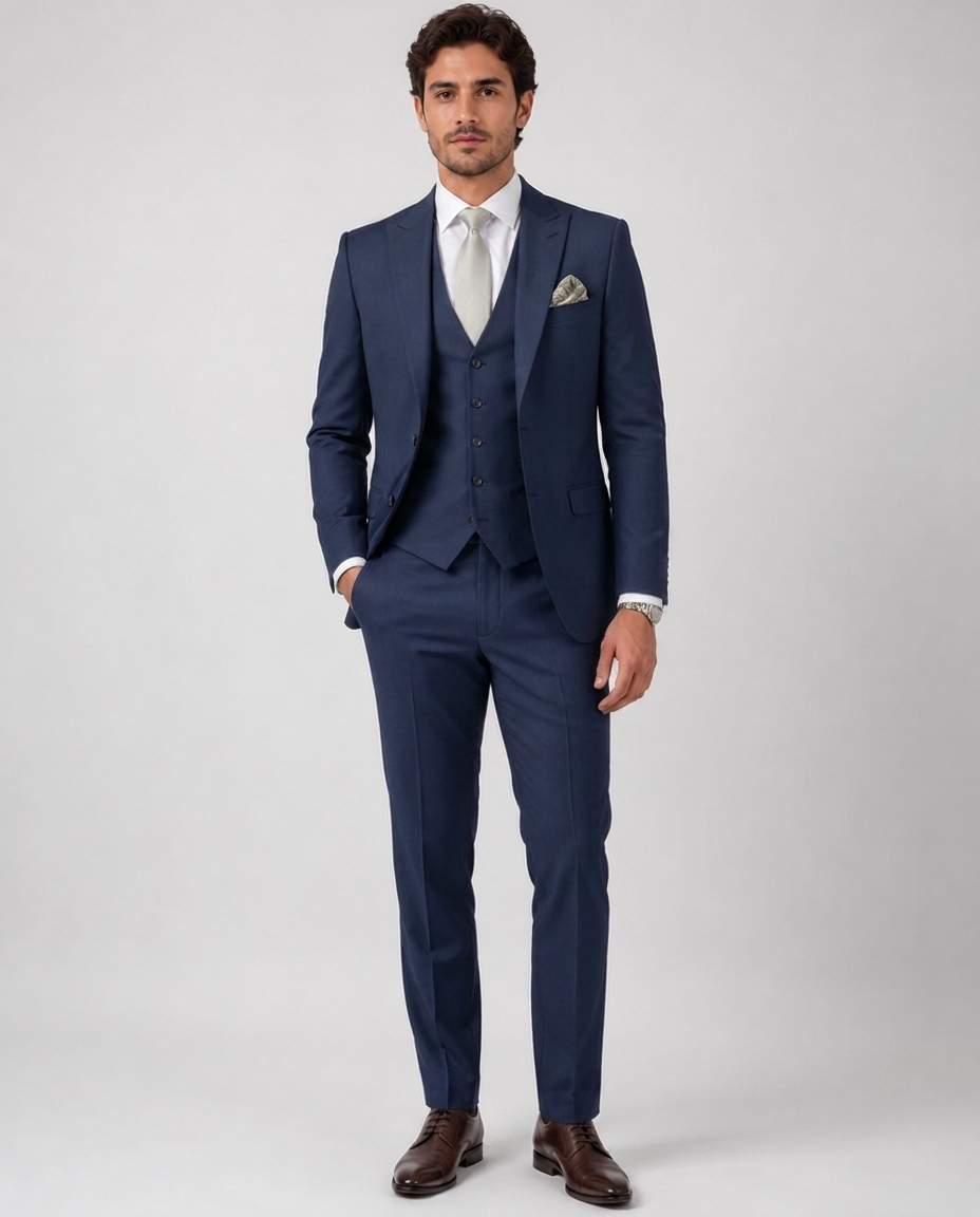 Costume homme 3 pièces – Coupe ajustée, ensemble complet, pour cérémonie