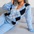 Pull Femme à Col en V pour l’Hiver