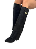 Bottes à Talons Élégantes en Cuir PU – Style Chic & Raffiné