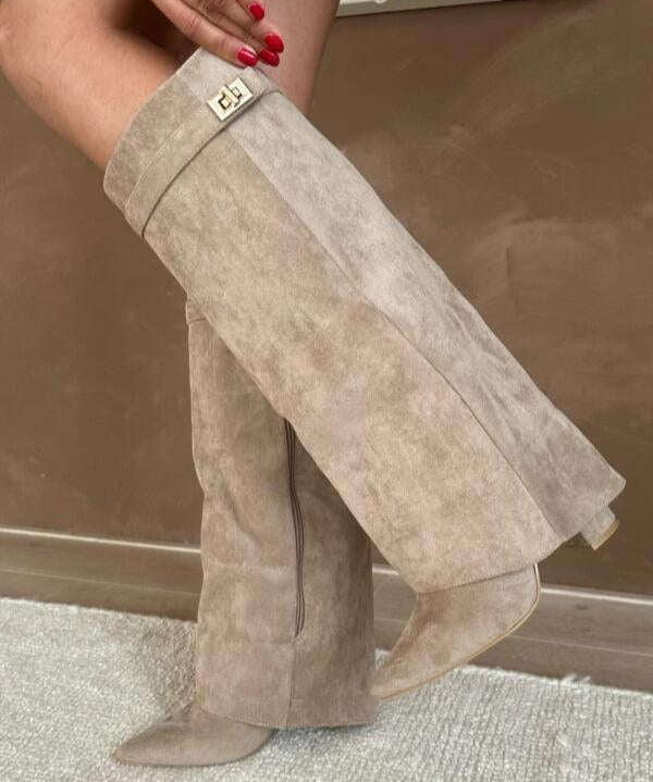 Bottes à Talons Élégantes en Cuir PU – Style Chic & Raffiné