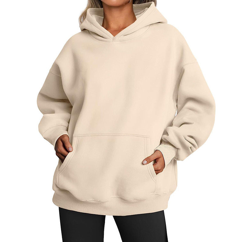 Hoodie Oversize pour Femme – Poches Pratiques & Coupe Décontractée
