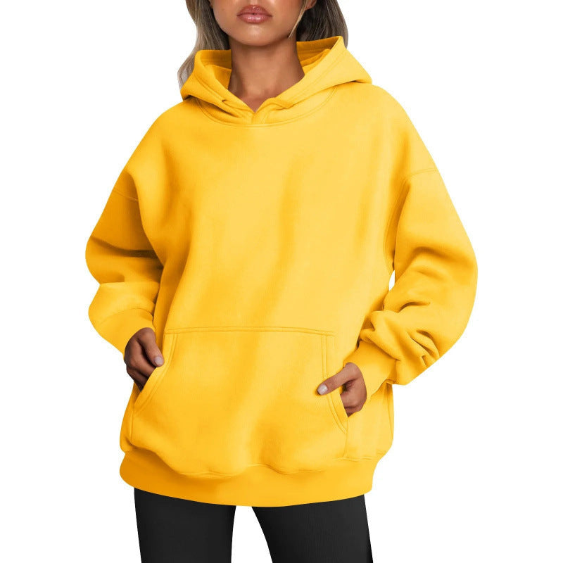 Hoodie Oversize pour Femme – Poches Pratiques & Coupe Décontractée