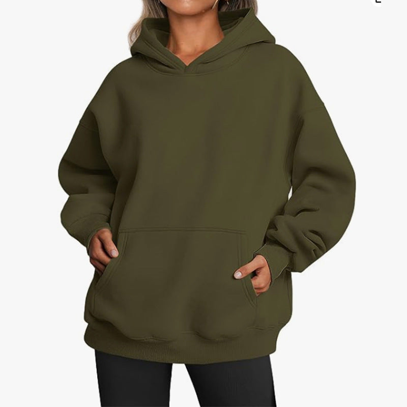 Hoodie Oversize pour Femme – Poches Pratiques & Coupe Décontractée