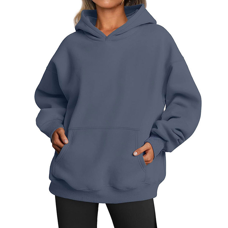 Hoodie Oversize pour Femme – Poches Pratiques & Coupe Décontractée