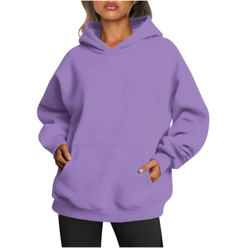 Hoodie Oversize pour Femme – Poches Pratiques & Coupe Décontractée