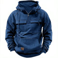 Hoodie à Capuche & Col Zippé Tendance