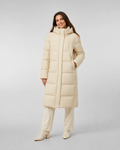 Doudoune Femme – Duvet de Canard, Coupe Longue à Capuche, Hiver