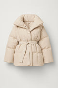 Doudoune Ceinturée Femme & Col Oversize Chic