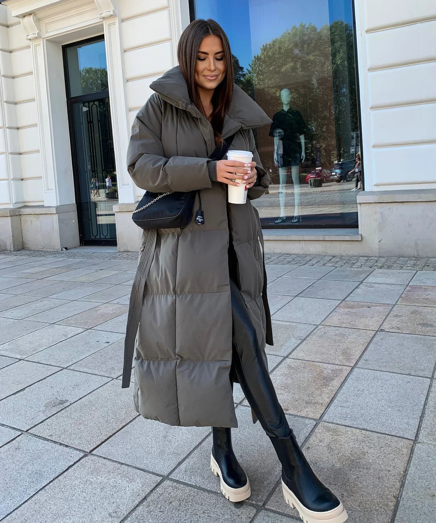 Veste d’Hiver Longue Élégante pour Femme