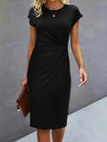 Robe Midi Intemporelle avec Silhouette Flatteuse