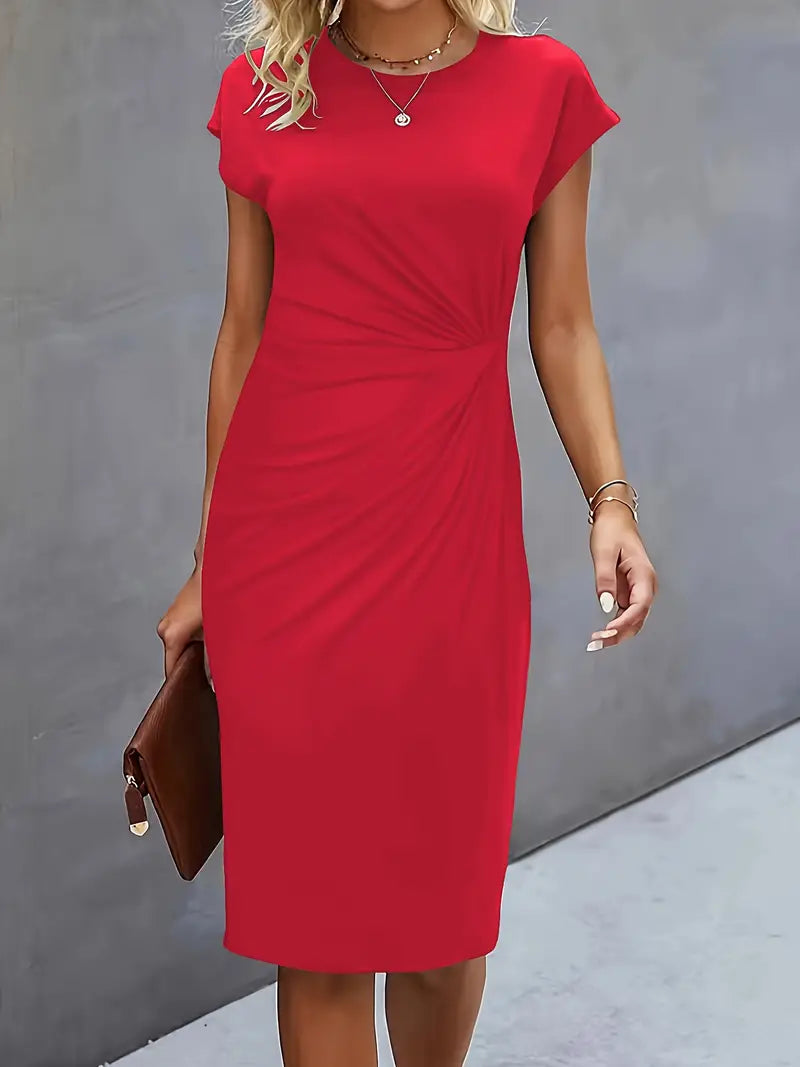 Robe Midi Intemporelle avec Silhouette Flatteuse