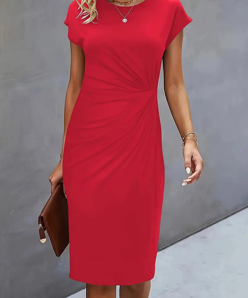 Robe Midi Intemporelle avec Silhouette Flatteuse
