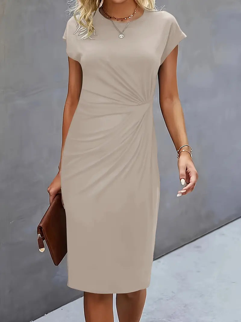 Robe Midi Intemporelle avec Silhouette Flatteuse