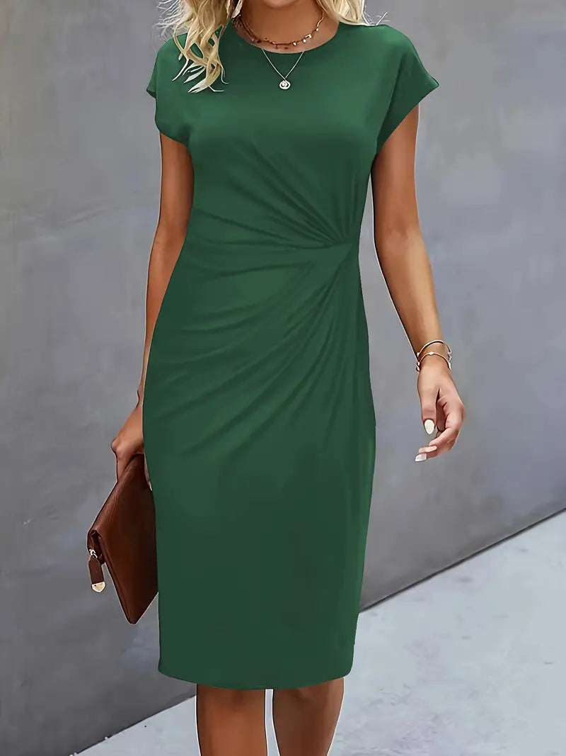 Robe Midi Intemporelle avec Silhouette Flatteuse