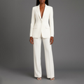Ensemble de Costume Femme Chic avec Blazer Long Sur Mesure