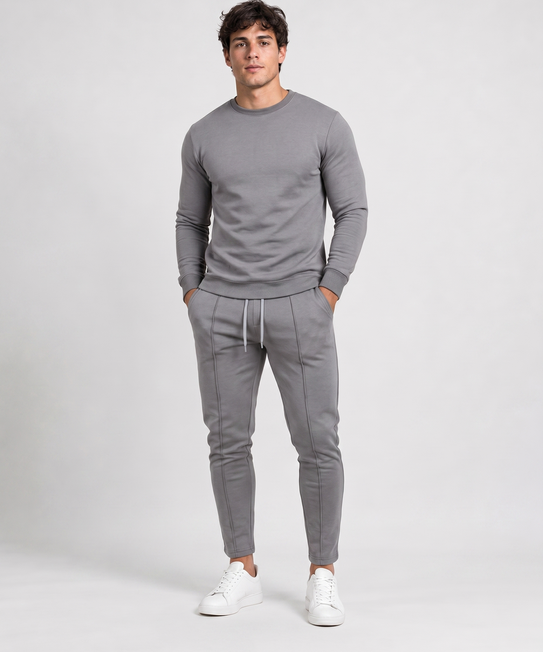 Ensemble Deux Pièces Homme – Coupe Décontractée Design Minimal Pour le Quotidien