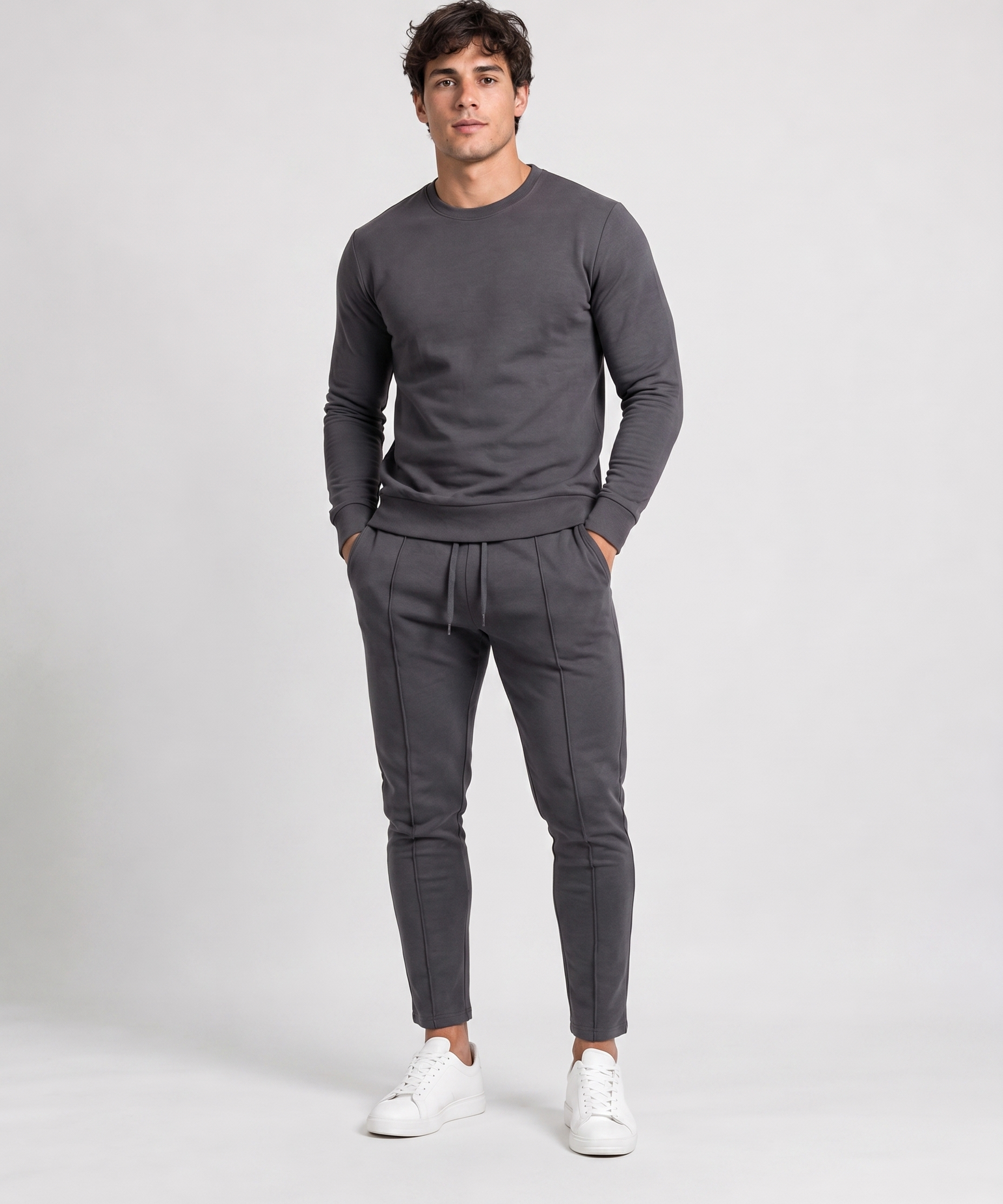 Ensemble Deux Pièces Homme – Coupe Décontractée Design Minimal Pour le Quotidien