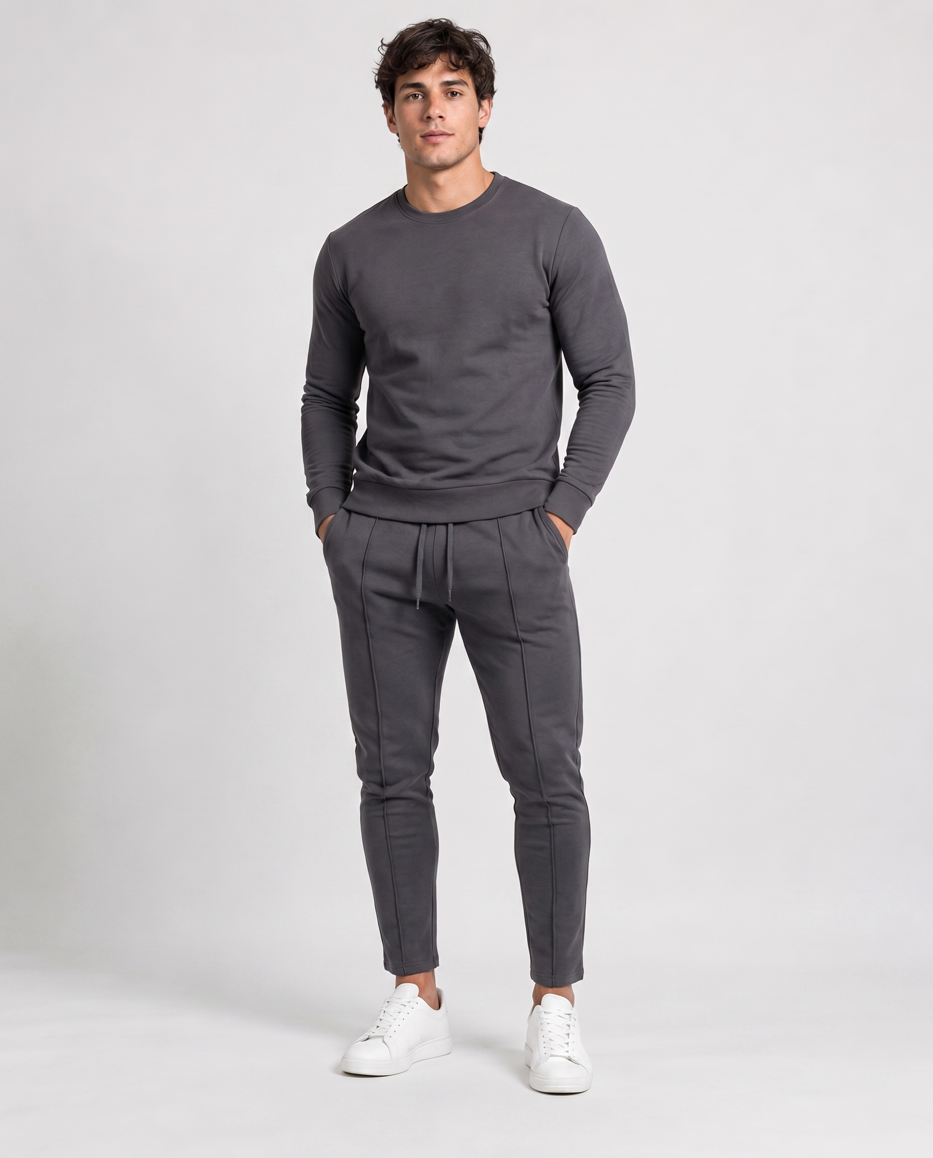 Ensemble Deux Pièces Homme – Coupe Décontractée Design Minimal Pour le Quotidien