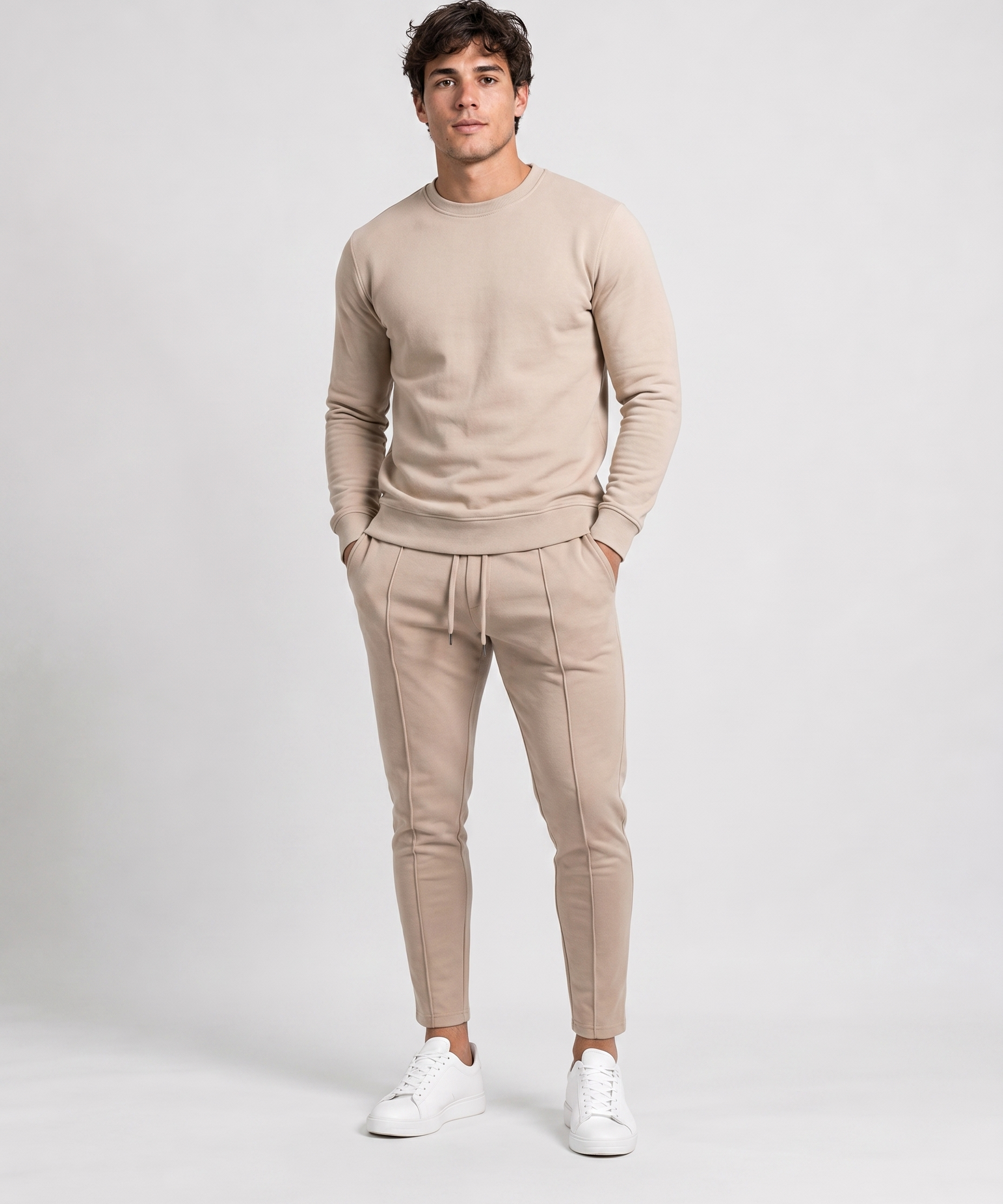 Ensemble Deux Pièces Homme – Coupe Décontractée Design Minimal Pour le Quotidien