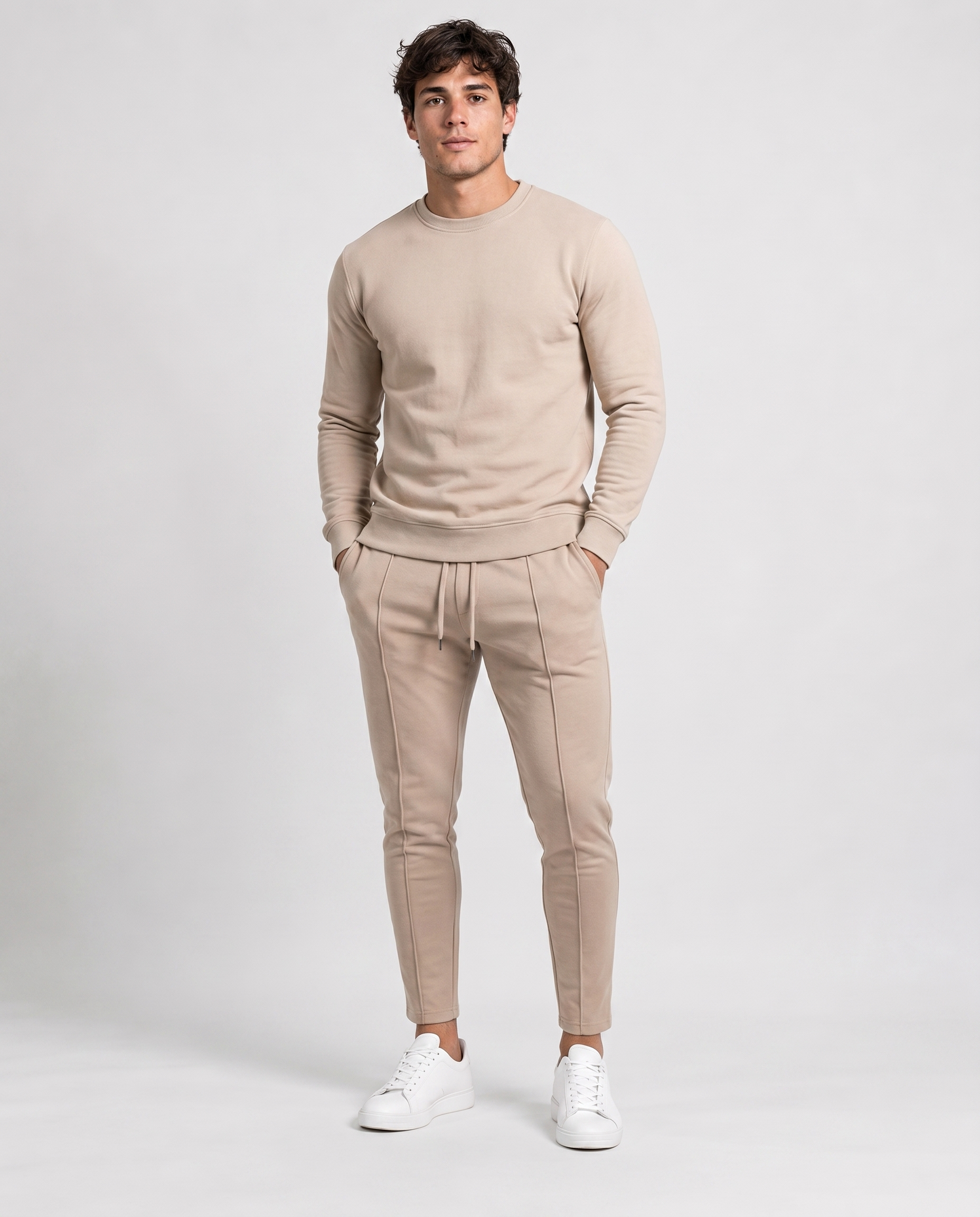 Ensemble Deux Pièces Homme – Coupe Décontractée Design Minimal Pour le Quotidien