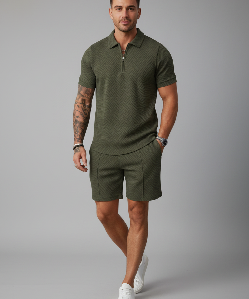 Ensemble Polo et Short – Coupe confortable, tissu respirant, pour le quotidien et les vacances