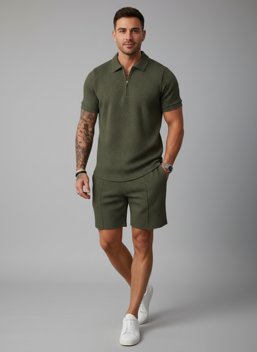 Ensemble Polo et Short – Coupe confortable, tissu respirant, pour le quotidien et les vacances