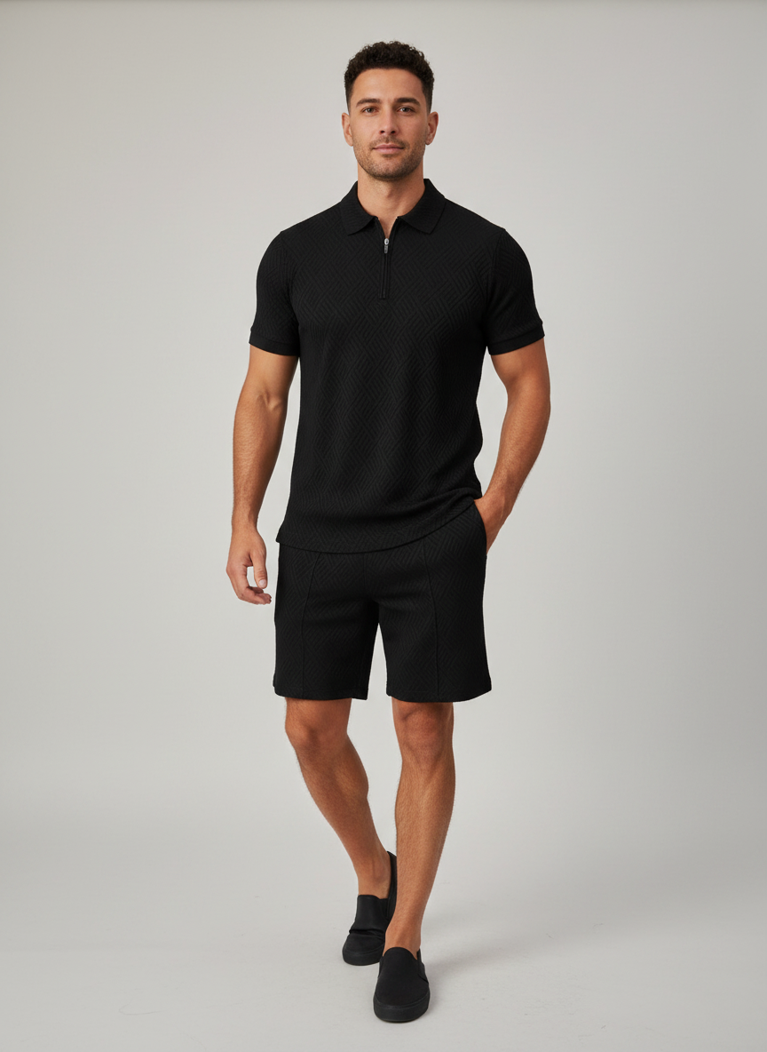 Ensemble Polo et Short – Coupe confortable, tissu respirant, pour le quotidien et les vacances