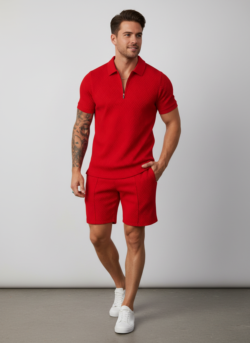 Ensemble Polo et Short – Coupe confortable, tissu respirant, pour le quotidien et les vacances