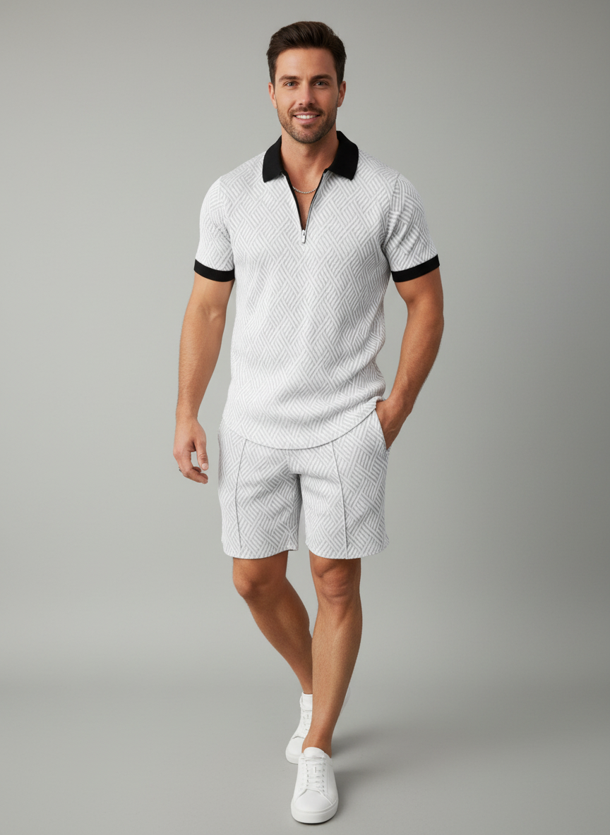 Ensemble Polo et Short – Coupe confortable, tissu respirant, pour le quotidien et les vacances