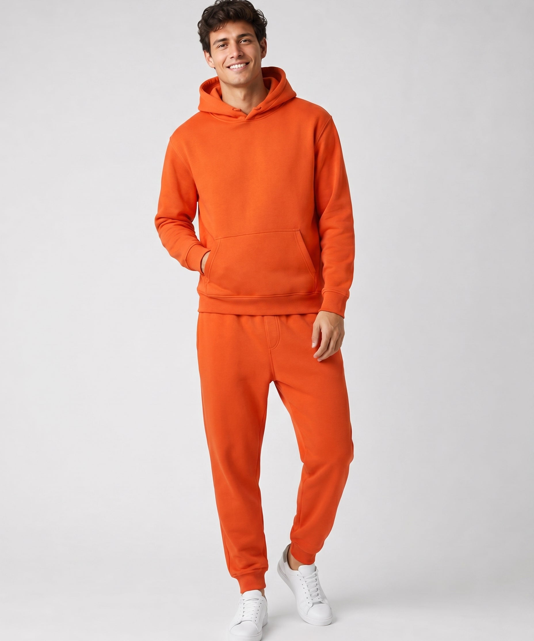 Ensemble à Capuche avec Poches – Coupe Ample Confort Quotidien Pour la Détente