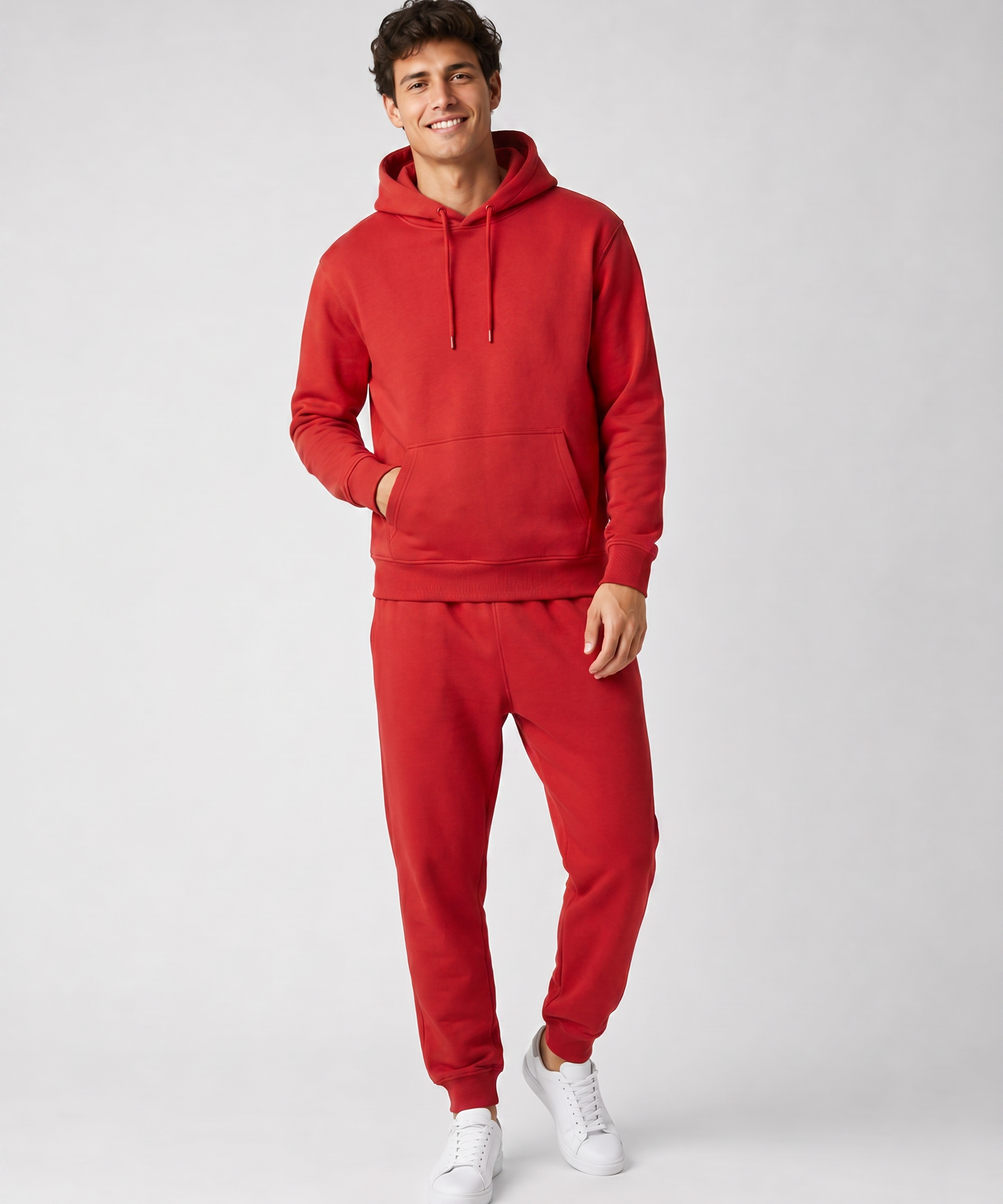 Ensemble à Capuche avec Poches – Coupe Ample Confort Quotidien Pour la Détente