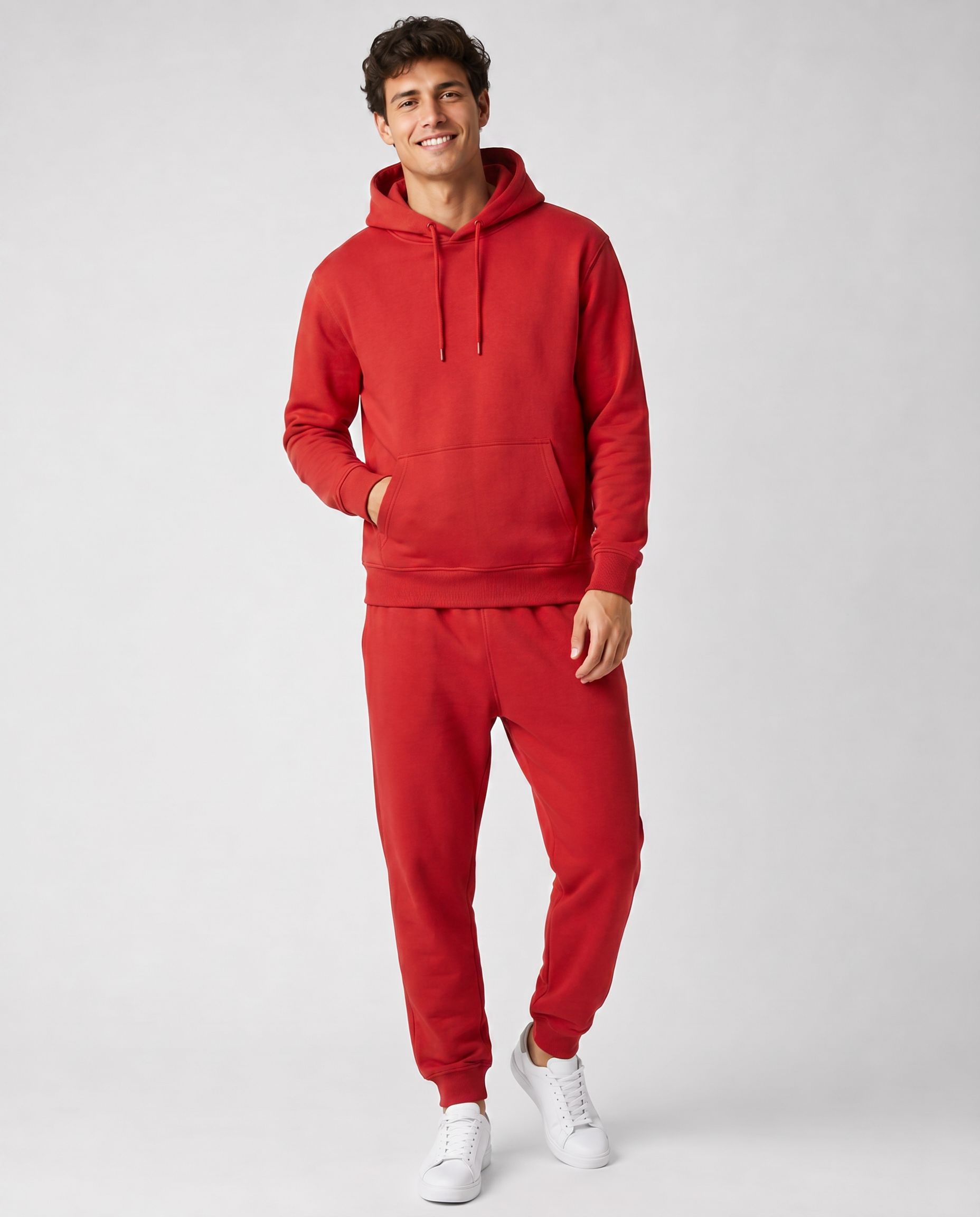 Ensemble à Capuche avec Poches – Coupe Ample Confort Quotidien Pour la Détente