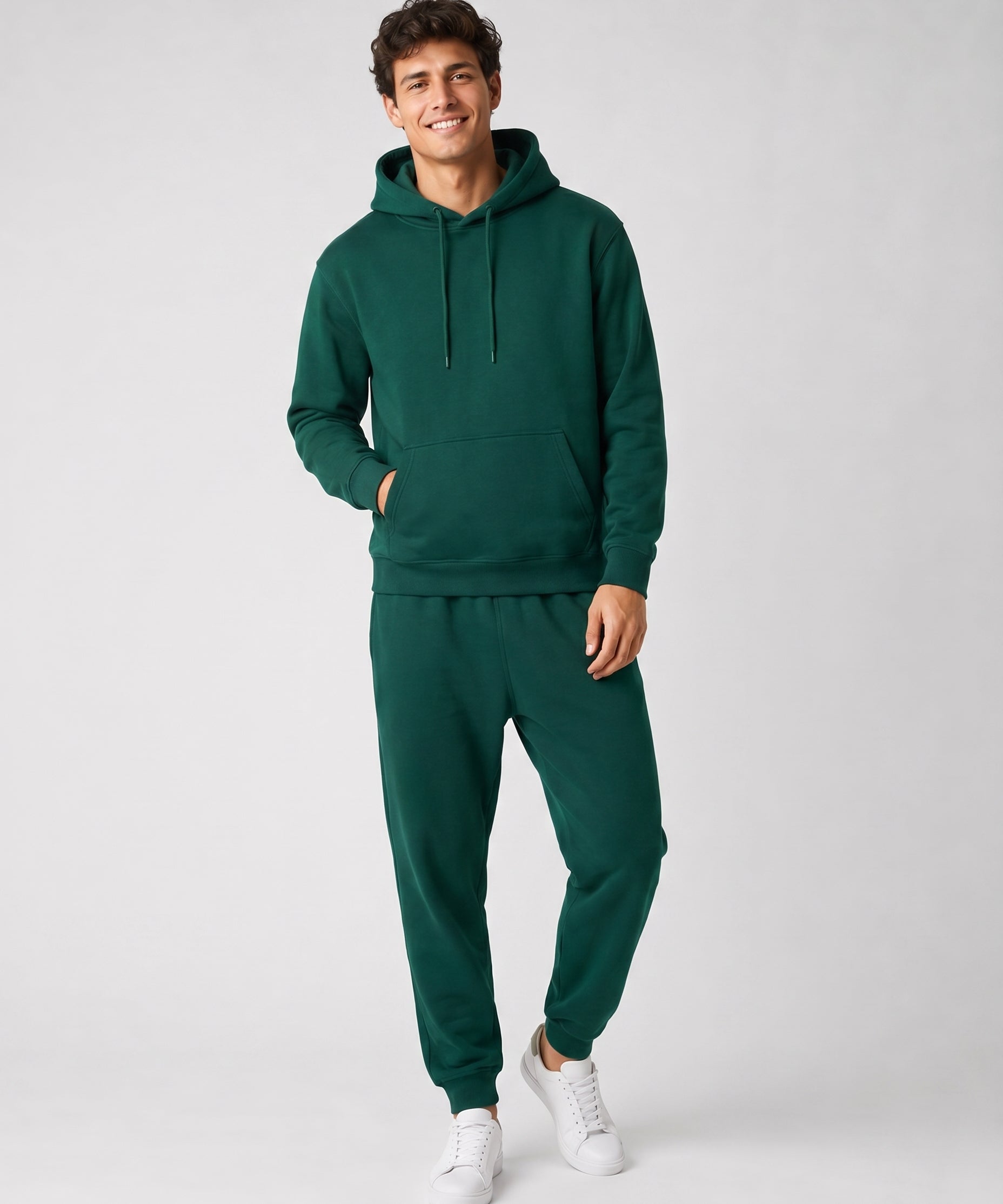 Ensemble à Capuche avec Poches – Coupe Ample Confort Quotidien Pour la Détente