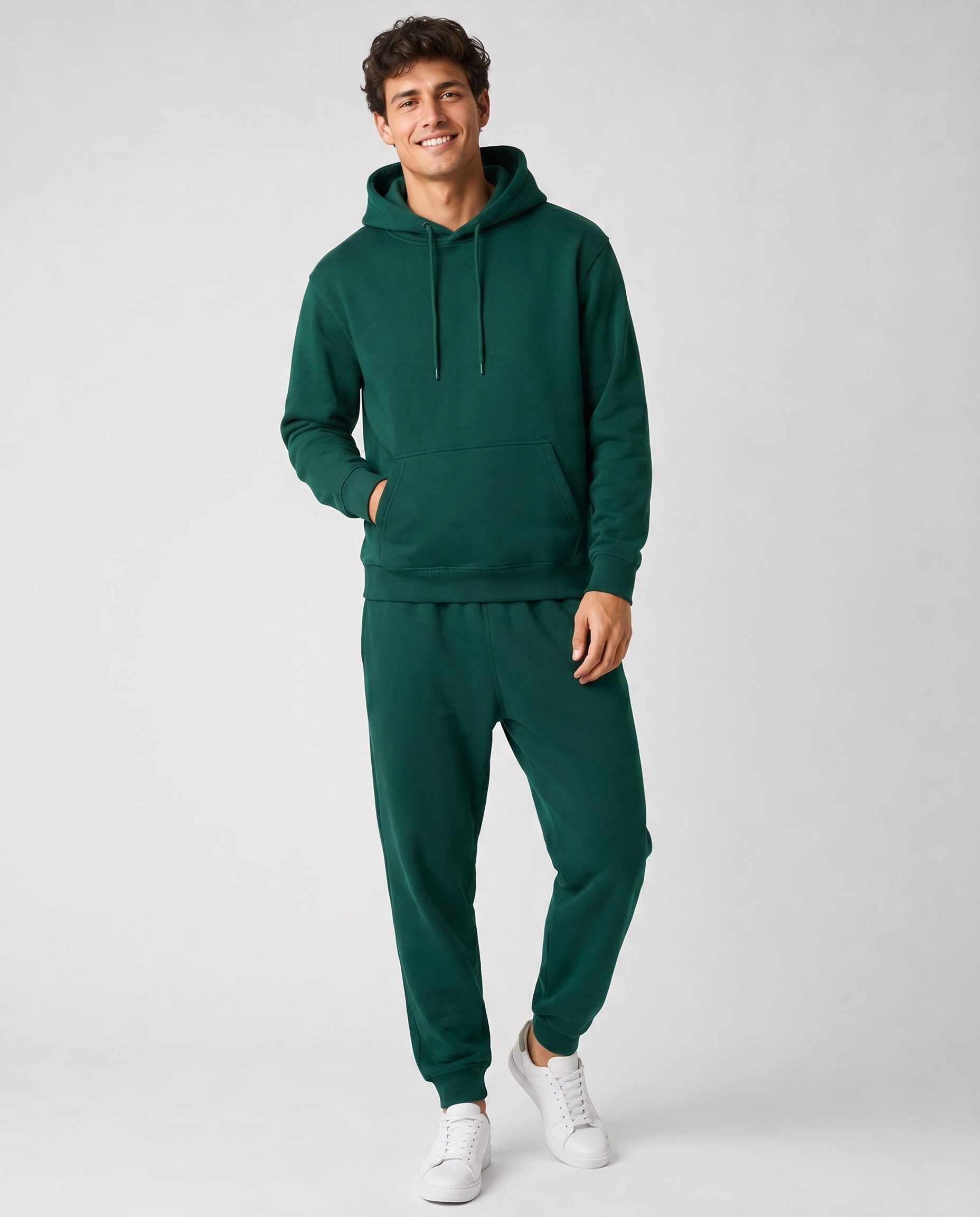 Ensemble à Capuche avec Poches – Coupe Ample Confort Quotidien Pour la Détente