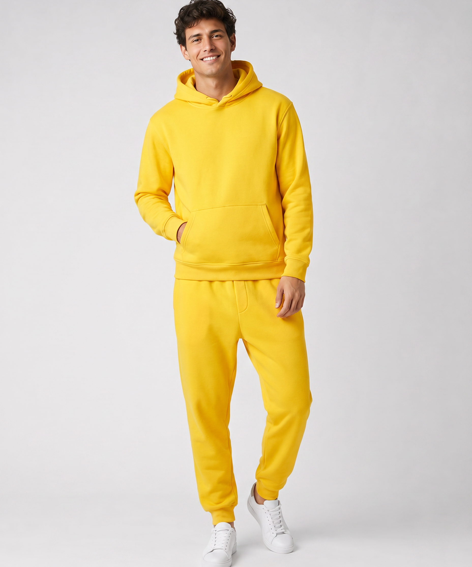 Ensemble à Capuche avec Poches – Coupe Ample Confort Quotidien Pour la Détente