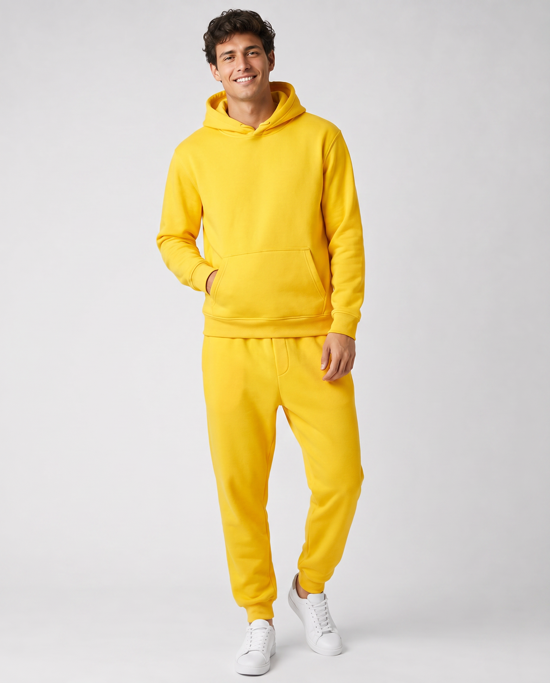 Ensemble à Capuche avec Poches – Coupe Ample Confort Quotidien Pour la Détente