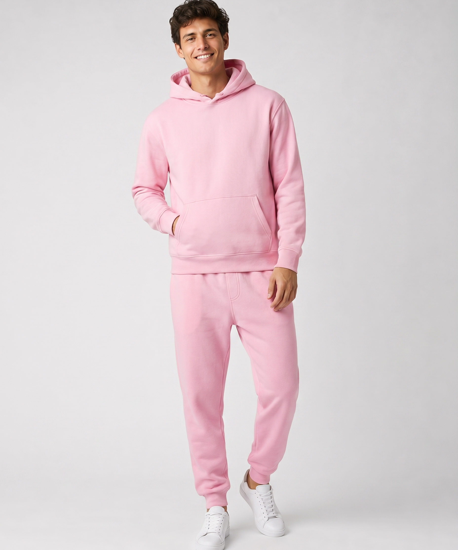Ensemble à Capuche avec Poches – Coupe Ample Confort Quotidien Pour la Détente