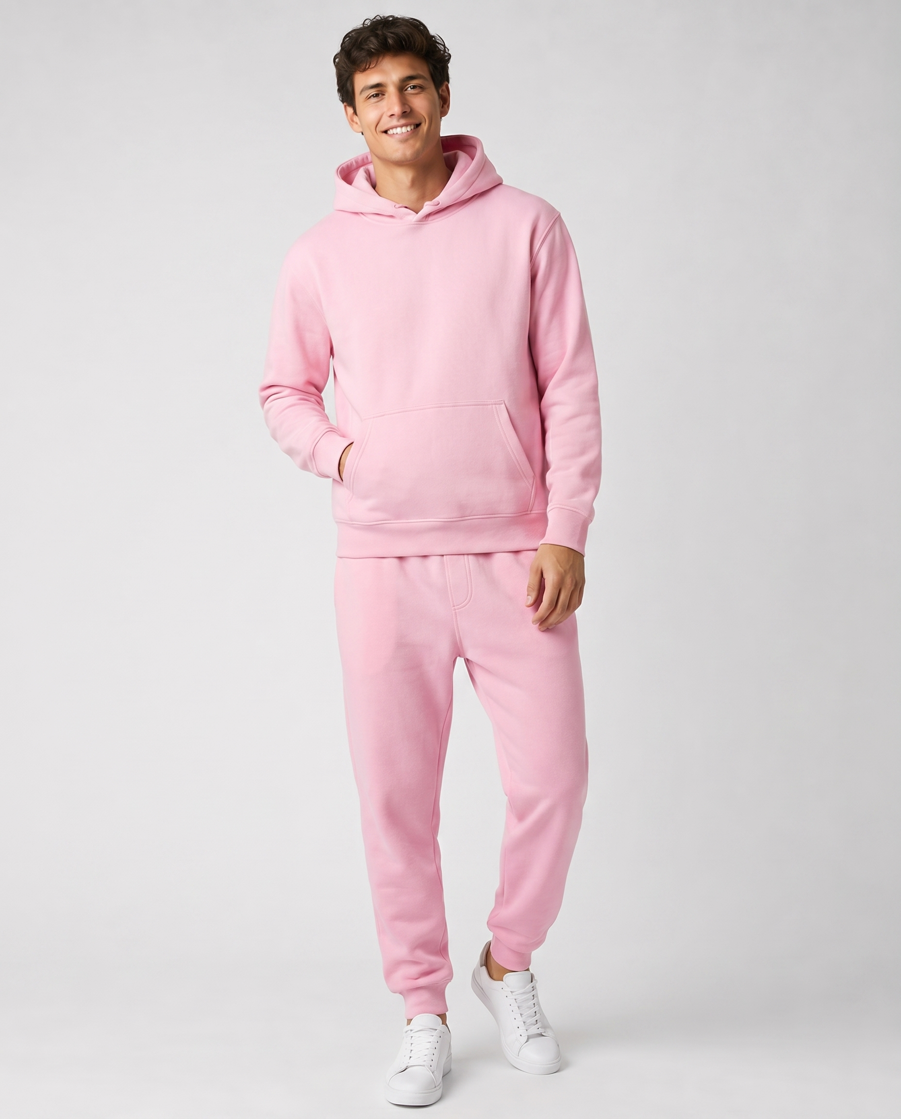 Ensemble à Capuche avec Poches – Coupe Ample Confort Quotidien Pour la Détente