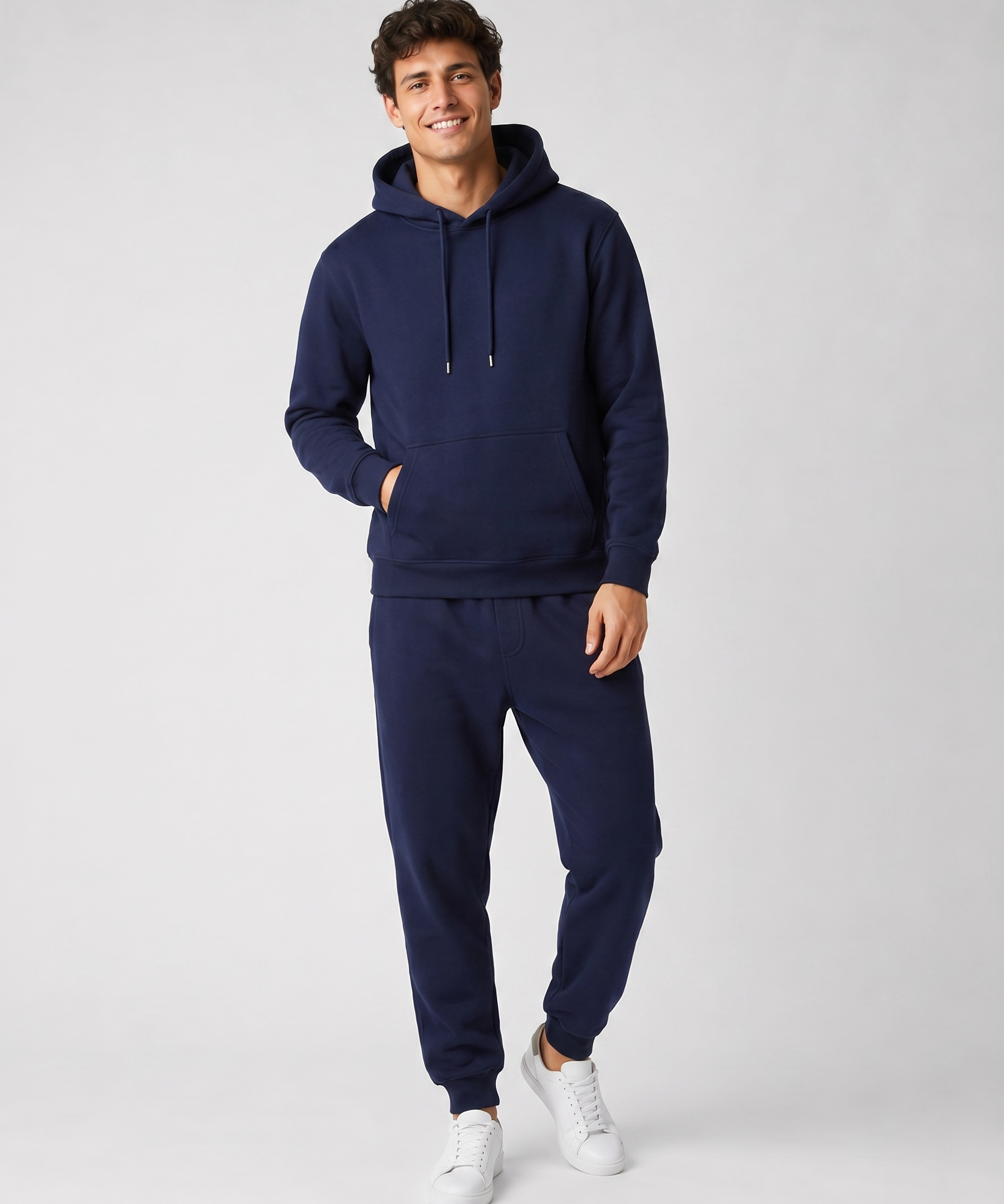 Ensemble à Capuche avec Poches – Coupe Ample Confort Quotidien Pour la Détente