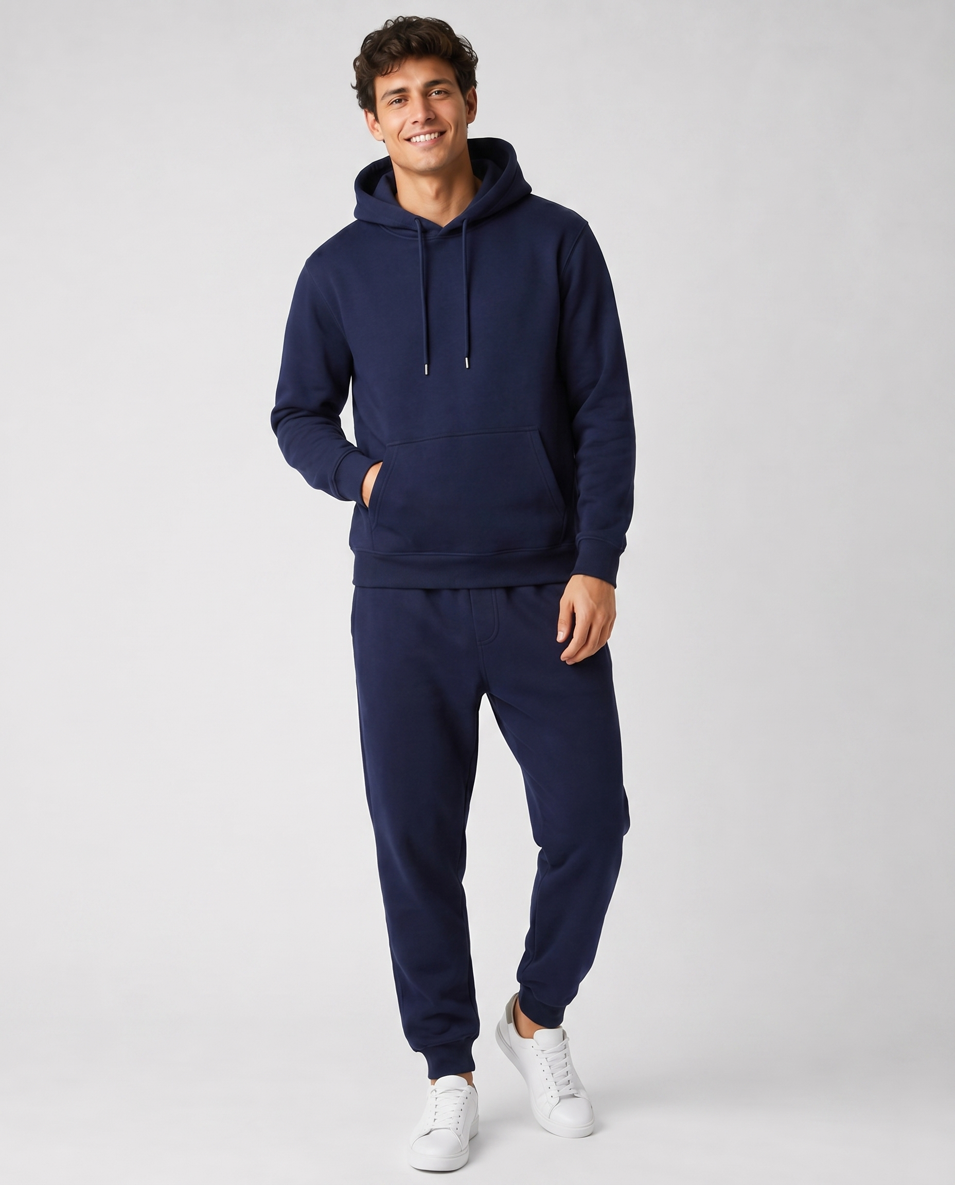 Ensemble à Capuche avec Poches – Coupe Ample Confort Quotidien Pour la Détente