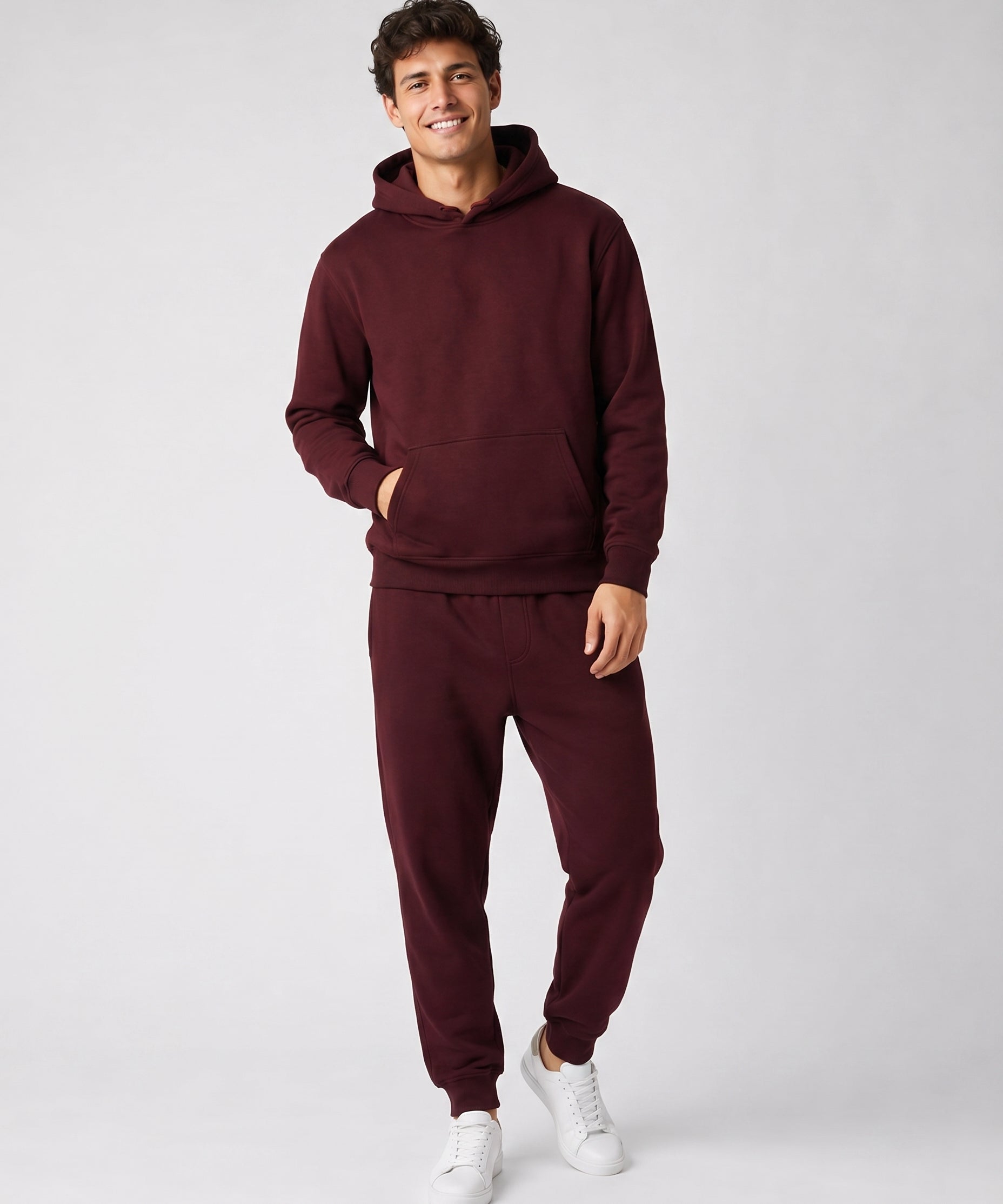 Ensemble à Capuche avec Poches – Coupe Ample Confort Quotidien Pour la Détente