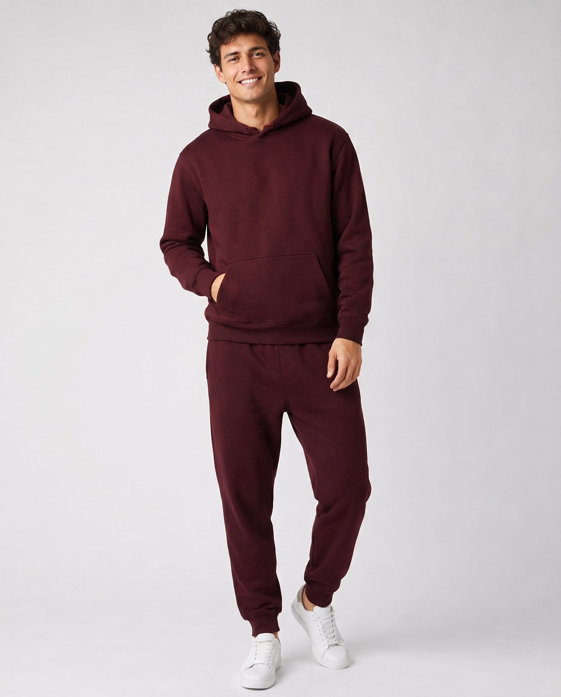 Ensemble à Capuche avec Poches – Coupe Ample Confort Quotidien Pour la Détente