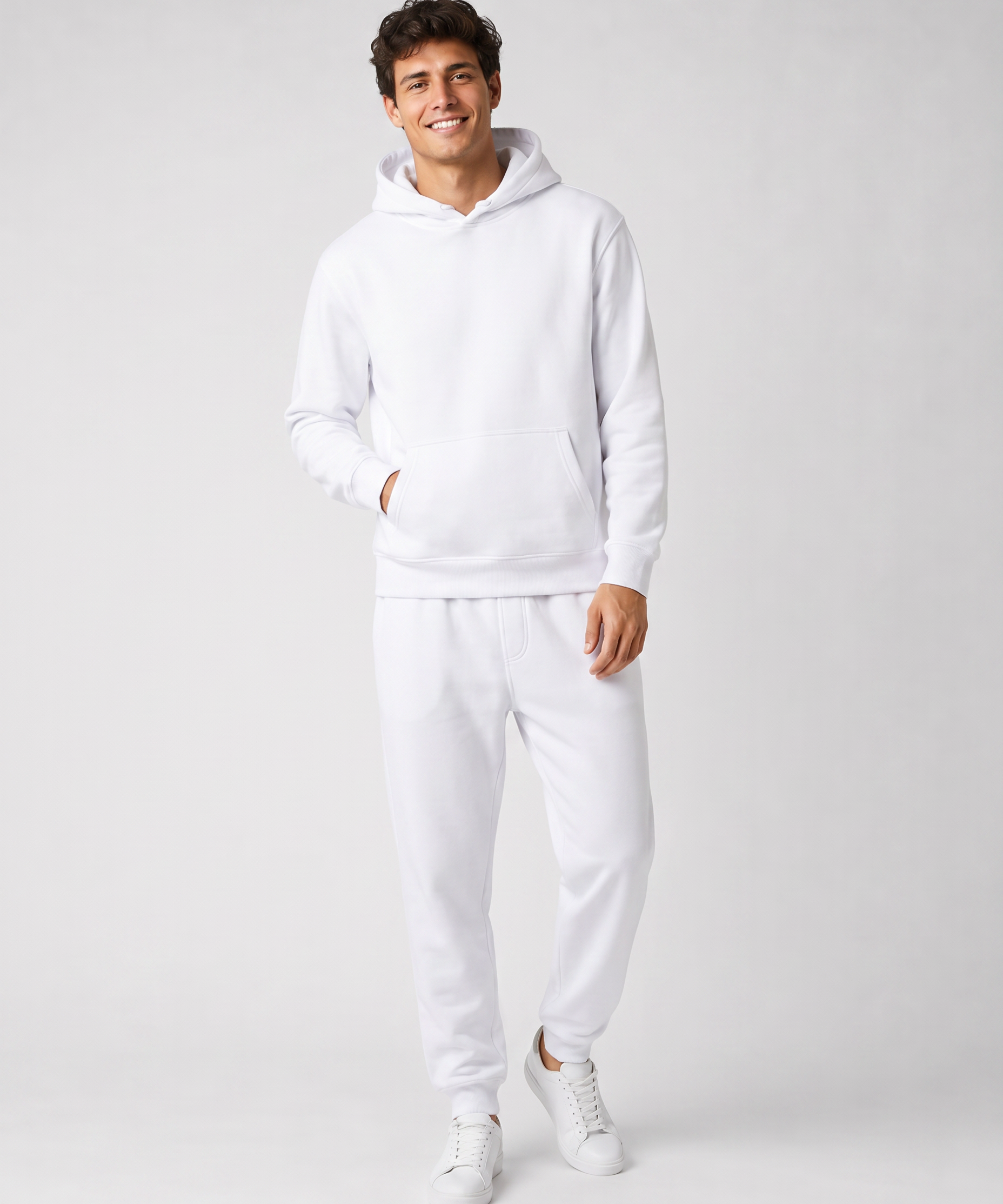 Ensemble à Capuche avec Poches – Coupe Ample Confort Quotidien Pour la Détente