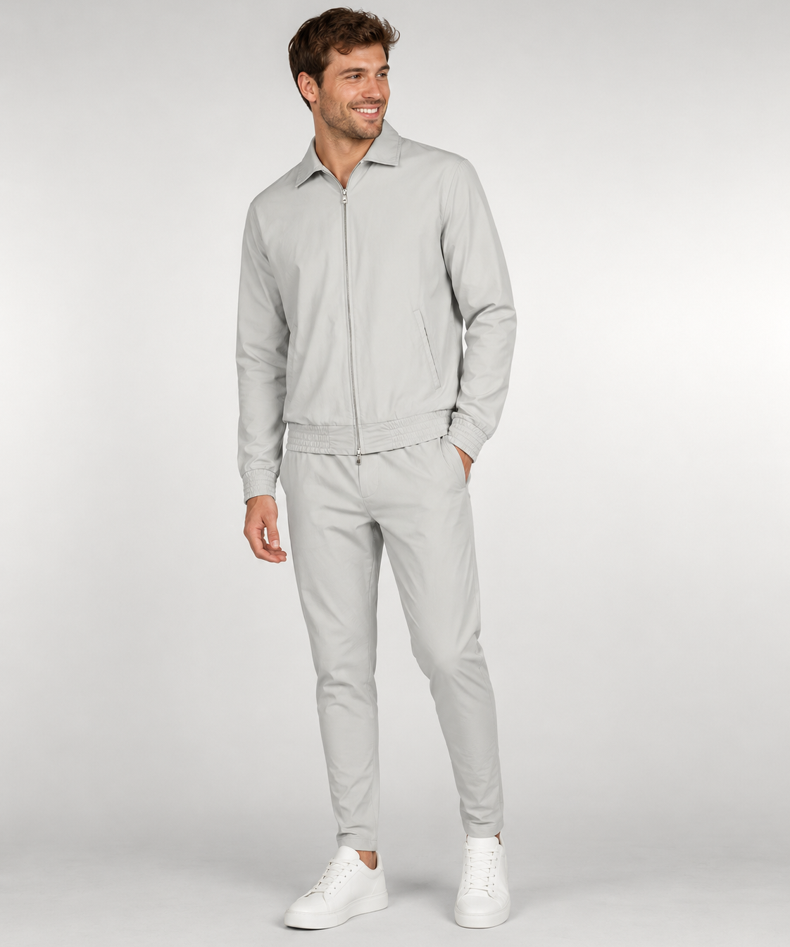 Ensemble Tech de Luxe Homme – Ensemble Deux Pièces Coupe Regular à Col Montant