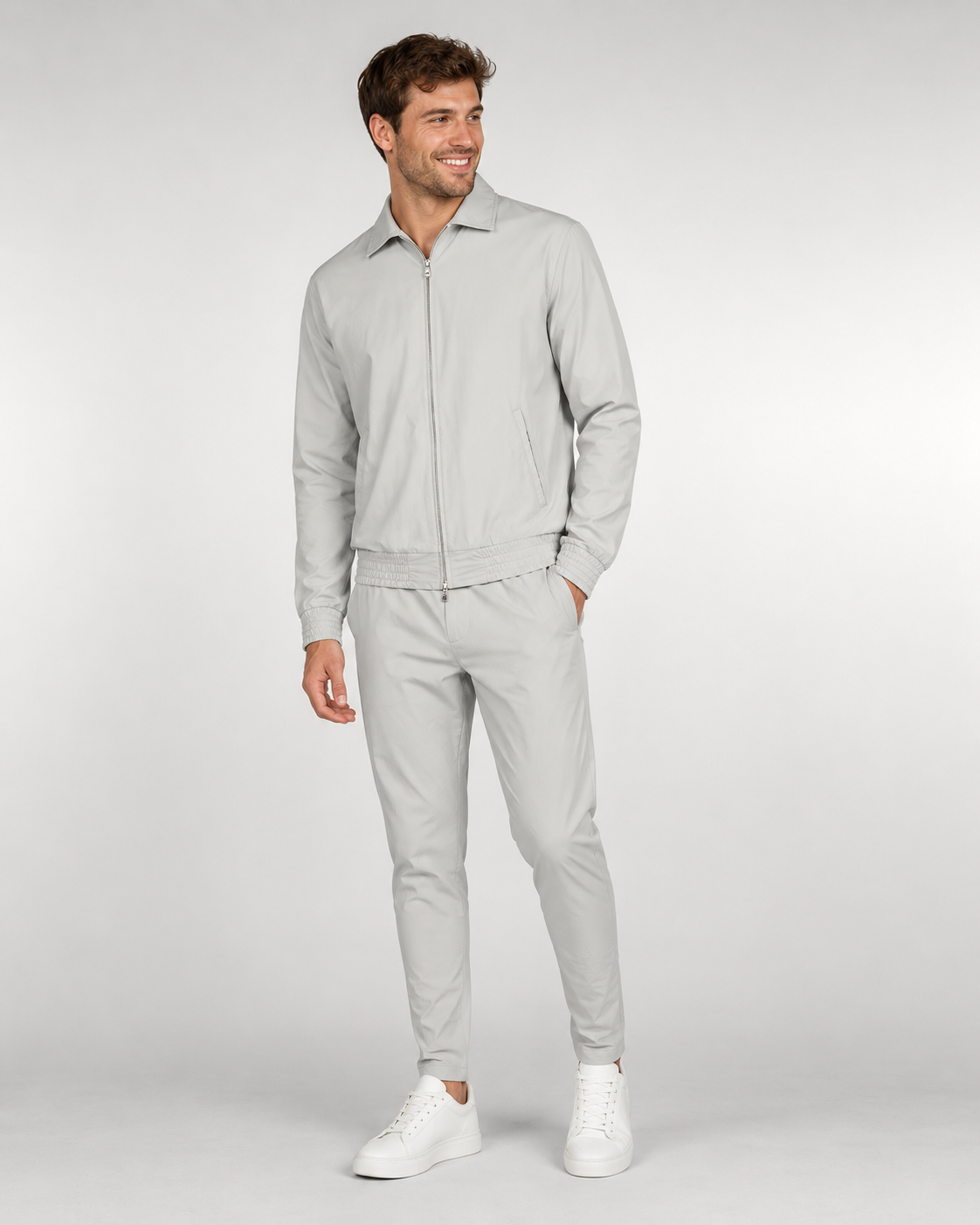 Ensemble Tech de Luxe Homme – Ensemble Deux Pièces Coupe Regular à Col Montant