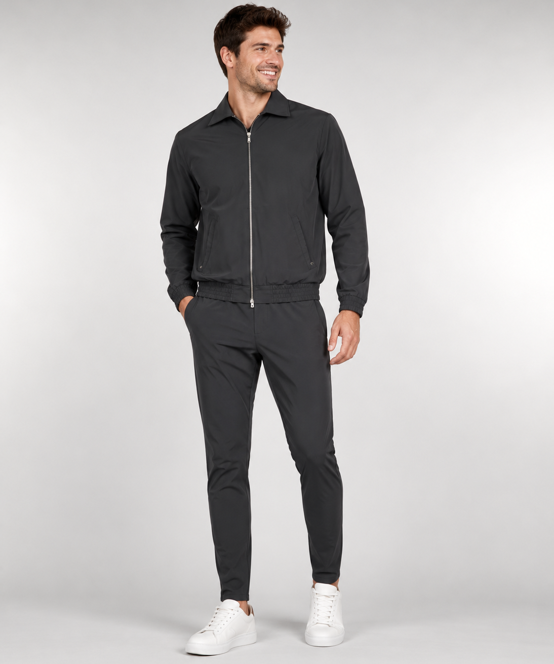 Ensemble Tech de Luxe Homme – Ensemble Deux Pièces Coupe Regular à Col Montant