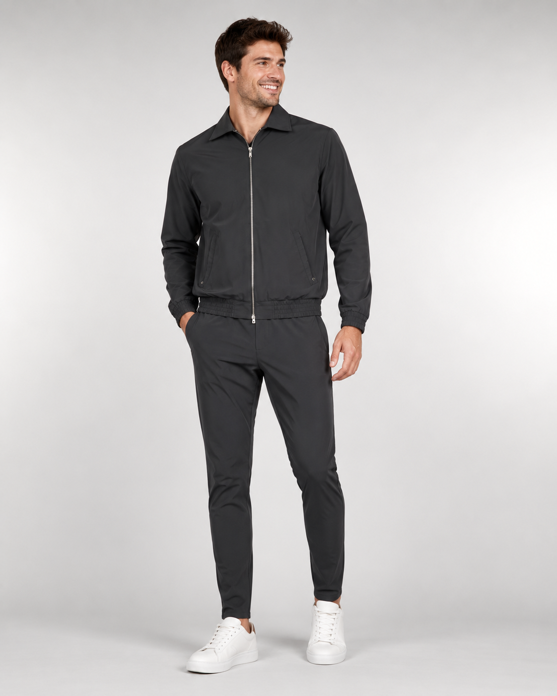 Ensemble Tech de Luxe Homme – Ensemble Deux Pièces Coupe Regular à Col Montant