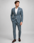 Ensemble en Lin pour Homme – Blazer Slim Fit, Coupe Élancée, Pour Mariage et Cérémonie