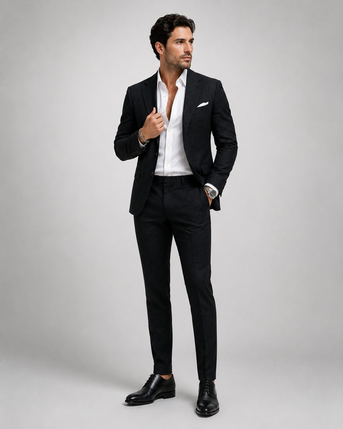 Ensemble en Lin pour Homme – Blazer Slim Fit, Coupe Élancée, Pour Mariage et Cérémonie
