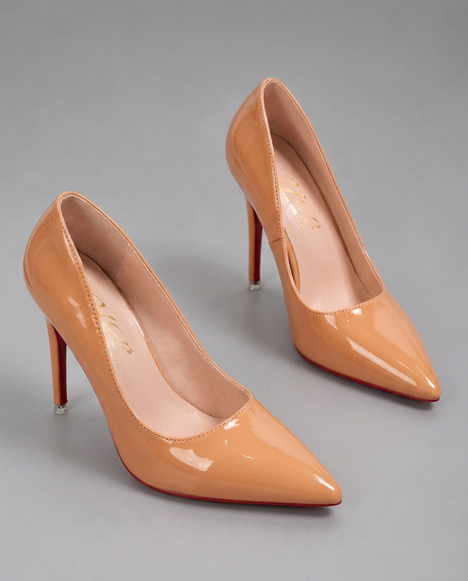 Escarpins à talons aiguilles en PU pour femme – tige basse, talon haut, soirée et bureau